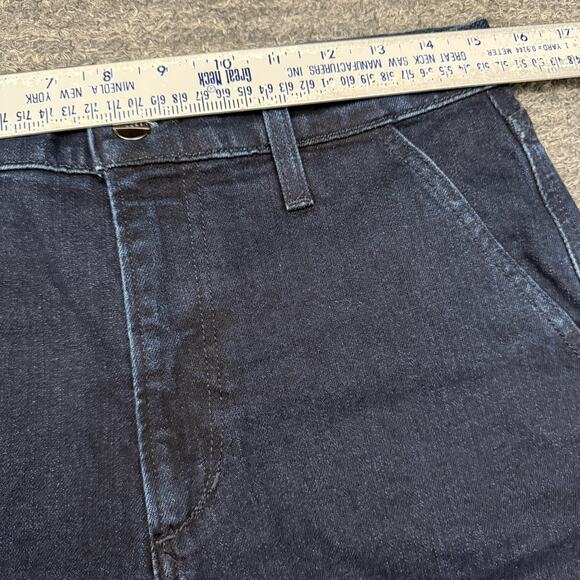 Joes Jeans Women 29 High Rise Wide Leg Cuffed Trixie Don't Worry Dark Wash Denim - Picture 6 of 11